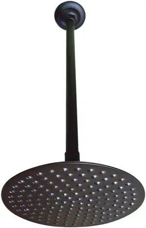 Kingston Brass K236K25 Shower Head With 17In Ceiling Mounted Shower Arm Oil Rubb