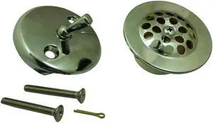 Kingston Brass DTL5305A1 Grid Tub Drain Kit, Polished Chrome