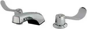Kingston Brass KB931LP Vista Widespread Bathroom Faucet with Metal Wrist Blade H, Polished Chrome