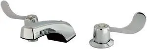 Kingston Brass KB931G Vista Widespread Bathroom Faucet with Grid Drain Assembly, Polished Chrome