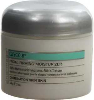 The Glyco-8 AHA Facial Firming Complex SPF 8  increases surface exfoliation and promotes collagen production. It erases surface wrinkles and reveals firmer, softer skin.
