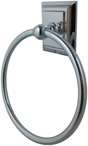 Kingston Brass BA6014C Millennium Towel Ring, Polished Chrome - Polished Chrome