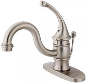Kingston Brass KB3408GL Single Handle Mono Deck Lavatory Faucet with Retail Pop-