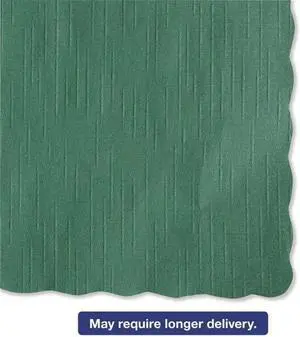 C-Placemat Huntergreen 9 /4X14 (1M)Scalloped Edge