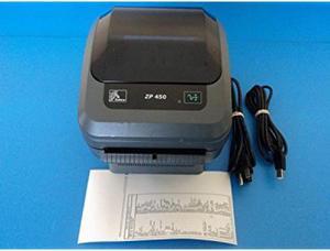 Zebra ZP 450 USB Thermal Label Printer with Cables ZP450-0501-0006A