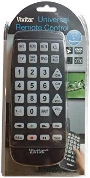 Vivitar Large Universal Remote Control
