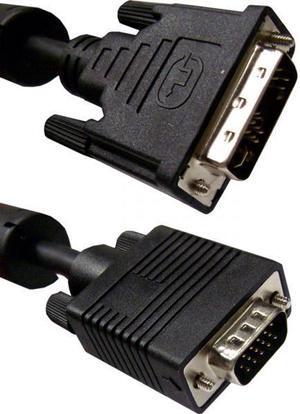 Cable Wholesale DVI-A to VGA Cable (Analog), Black, DVI-A Male to HD15 Male, 3 meter (10 foot)