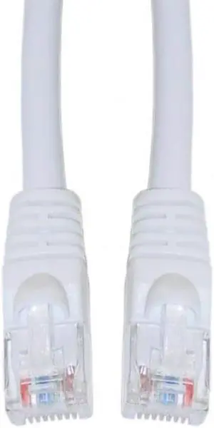 Cable Wholesale Cat 6a Ethernet Patch Cable Snag-less/Molded Boot 500 MHz 2 foot - White