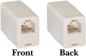 Cable Wholesale Inline Telephone Coupler (Data), RJ12, 6P / 6C