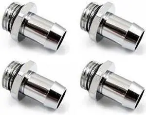 XSPC G1/4 to 3/8 Barb Fitting, Chrome, 4-pack XSPC G1/4 to 3/8 Barb Fitting, Chrome, 4-pack