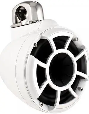 Wet Sounds REV 8 Fixed Clamp Tower Speakers - White (Pair)