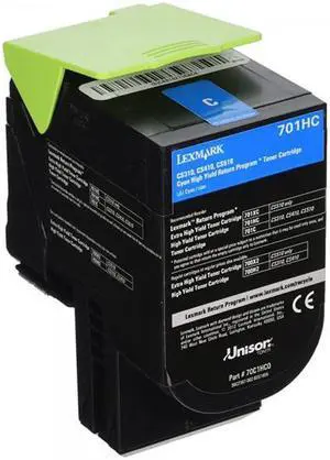 Lexmark 70C1HC0 Cyan High Yield Return Program Toner