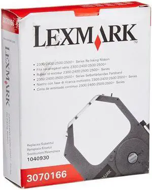 Lexmark 3070166 Re-Inking Printer Ribbon for Lexmark 2300, 2400, 2500 Series (4M Characters) Lexmark 3070166 Re-Inking Printer Ribbon for Lexmark 2300, 2400, 2500 Series (4M Characters)