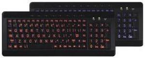 AVS GEAR Full Size Multimedia USB LED Lighted Keyboard for Windows 2000 / XP / Vista / 7 / ME / NT