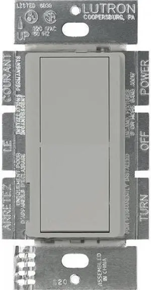 Lutron SC-1PS-DS Diva 15-Amp, 120-Volt to 277-Volt Single-pole Switch, Desert Stone
