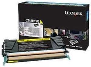 Lexmark C748H1YG Yellow High Yield Return Program Cartridge Toner