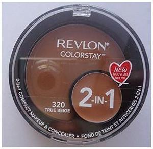 Revlon ColorStay 2-in-1 Compact Makeup & Concealer, True Beige