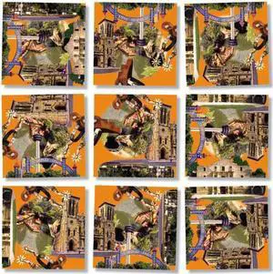 B Dazzle San Antonio Scramble Squares 9 Piece Puzzle B Dazzle San Antonio Scramble Squares 9 Piece Puzzle