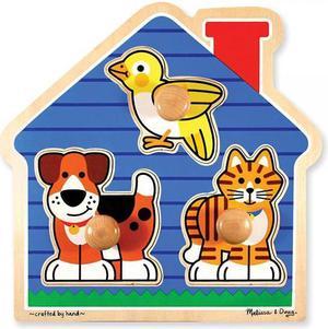 Melissa & Doug House Pets Jumbo Knob Puzzle - 3 Piece