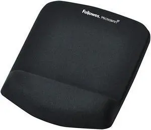 Fellowes PlushTouch Mouse Pad/Wrist Rest with FoamFusion Technology, Black (9252001)
