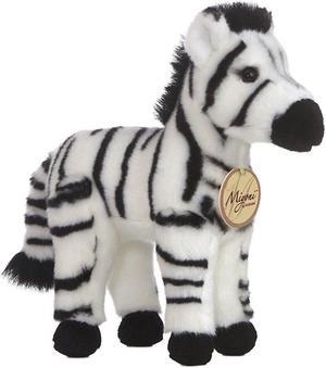 Aurora® - Medium White Miyoni® - 11" Zebra - Adorable Stuffed Animal