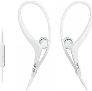 Sony MDR-AS400iP WHITE Active Headphones for iPhone, iPad and iPod