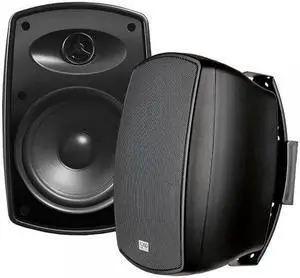 AP650 6.5-Inch 150W High Performance Composite Resin Low Resonator Cabinet 2-Way Indoor/Outdoor Weather-Resistant Patio Speakers - OSD Audio - (Pair, Black)