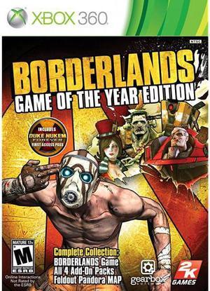 Borderlands Game of the Year Xbox 360