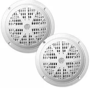 Pyle PLMR41W Dual 4.0'' Waterproof Marine Speakers, 2-Way Full Range Stereo Sound, 100 Watt, White (Pair)