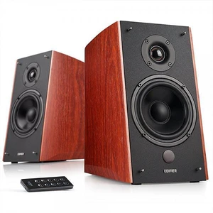 Edifier R2000DB Powered Bluetooth Bookshelf Speakers - Near-Field Studio Monitors - Optical Input - 120 Watts RMS - Wood Edifier R2000DB Powered Bluetooth Bookshelf Speakers - Near-Field Studio Monitors - Optical Input - 120 Watts RMS - Wood