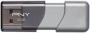 PNY Turbo 32GB USB 3.0 Flash Drive - P-FD32GTBOP-GE