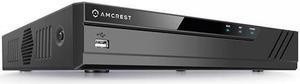 Amcrest 4K 16CH 8 Port PoE NVR (1080p/3MP/4MP/5MP/8MP) Network Video Recorder, 16CH (8-Port PoE) NVR - Supports up to 16 x 8-Megapixel IP Cameras, Supports up to 10TB Hard Drive NV4116E-A2