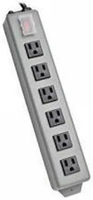 Tripp Lite 6 Outlet Waber Industrial Power Strip, 6ft Cord with 5-15P Plug (6SP)
