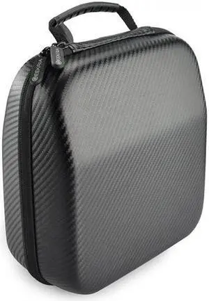 Geekria Shield Case for Large-Sized Over-Ear Headphones, Replacement Protective Hard Shell Travel Carrying Bag with Cable Storage, Compatible with Sennheiser HD 599, HD 598, AKG K167 (Black)