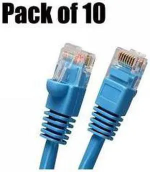 iMBAPrice - 3ft Cat5e Network Ethernet Patch Cable (10 Pack) - Blue