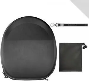 Geekria UltraShell Plus Headphones Case / Hard Shell Carrying Case / Protective Travel Bag with Space for Cable, AMP, iPod, Parts and Accessories / Compatible with Bose QC35, Grado SR80e and More