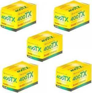 Kodak Tri-X 400TX Professional ISO 400, 36mm, Black and White Film (Pack of 5)