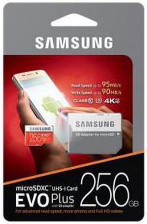 Samsung Evo Plus 256GB MicroSD XC Class 10 Grade 3 UHS-3 Mobile Memory Card (MB-MC256DA)