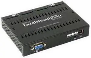 Maxtor Matrox D2G-A2D-IF DualHead2Go Digital Edition, 1x VGA Input, 2x DVI Output by Maxtor