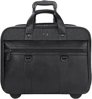 Solo Macdougal 17.3 Inch Rolling Laptop Case, Black/Grey
