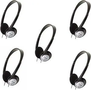 Panasonic On-Ear Stereo Headphones RP-HT21 (5-Pack)