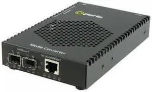 Perle 05081014 S-1110PP-DSFP POE+ MEDIA CVTR (1)10/100/1000T-(2)SFP