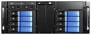 iStarUSA D410-DE8BL-225T 8-Bay Stylish Hot Swap Trayless Slim Odd Storage Server Rack Mount - Blue