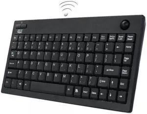 Adesso 2.4 GHz RF Wireless Mini Trackball Keyboard (WKB-3100UB)