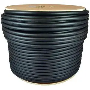 GLS Audio 500 feet Bulk Professional Speaker Cable 12AWG 4 Conductor Black - 12 Gauge Patch Cord 12/4 Wire - Pro 500' Spool Roll 12G 4 Cond Bulk