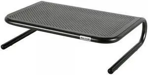 Allsop Metal Art Jr. Monitor Stand, 14-Inch wide platform holds 40 lbs with keyboard storage space - Pearl Black (30165)