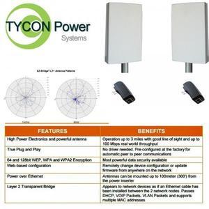 The EZ-Bridge-Lite EZBR-0214+ High Power Outdoor Wireless Point to Point System