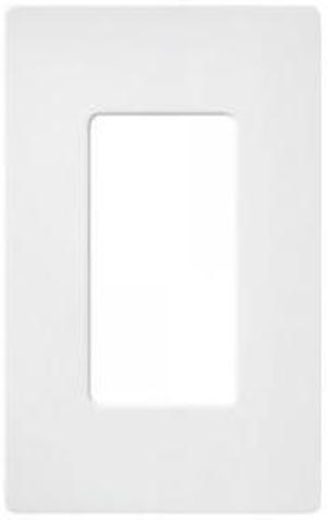 Lutron Claro 1 Gang Decorator Wallplate, SC-1-SW, Snow