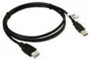 iMBAPrice Black USB 2.0 Extension Cable Type A Male to Type A Female - Nickel Plated - Transfers data - Hi-Speed (6 Feet, Black)