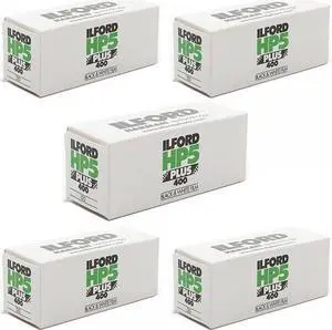 5 Rolls Ilford HP5 400 120 Film